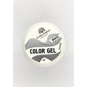 Гель краска Color gel Global 5 мл, белый